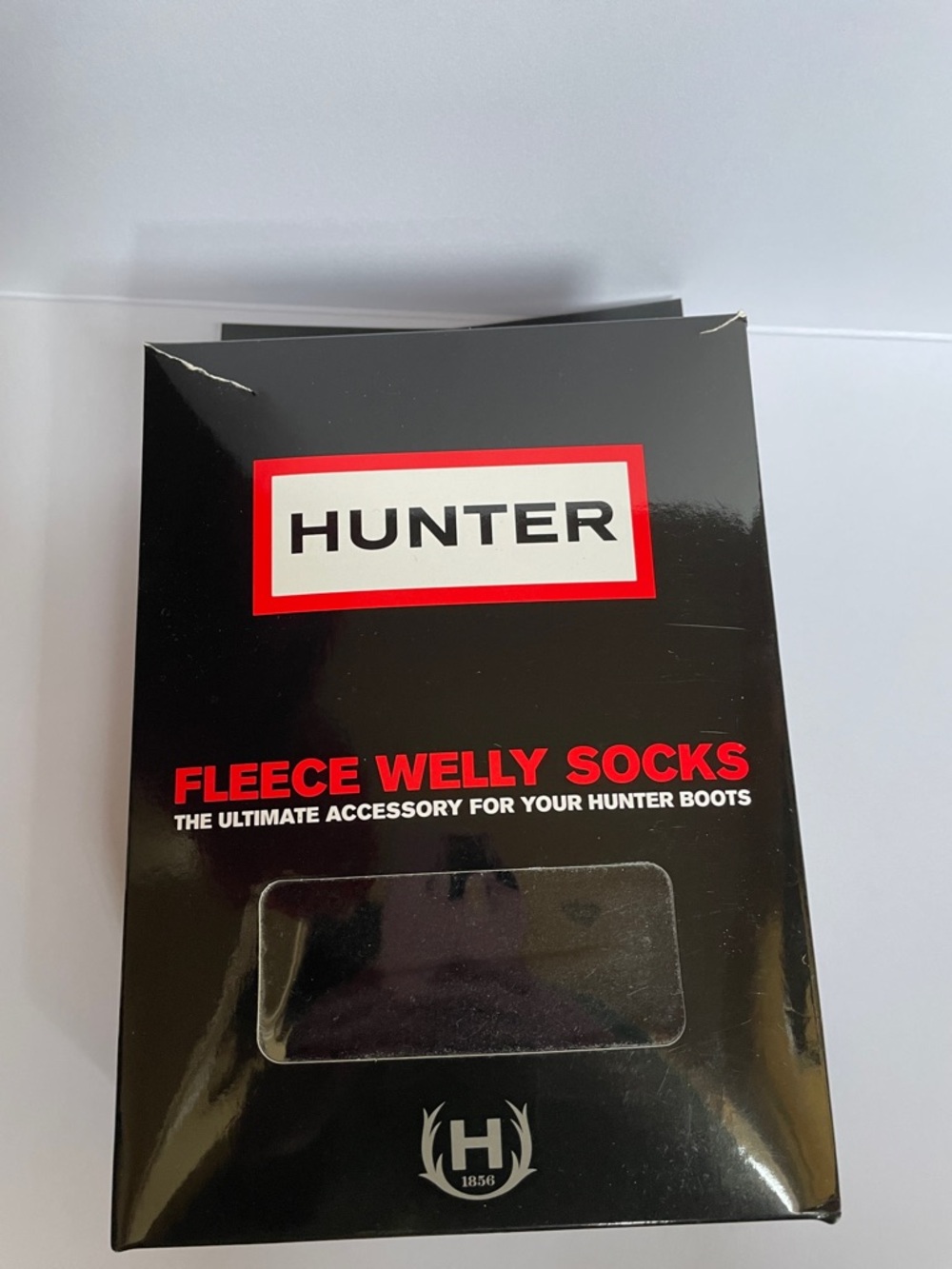 Hunter Tall Fleece Welly Socks - Black